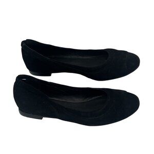 J Jill Womens Black Suede Ballet Flats Size 8 Made In China
